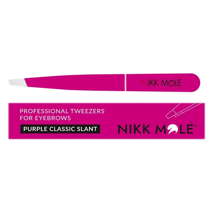 Pensetă pentru sprâncene clasică (roz) Nikk Mole