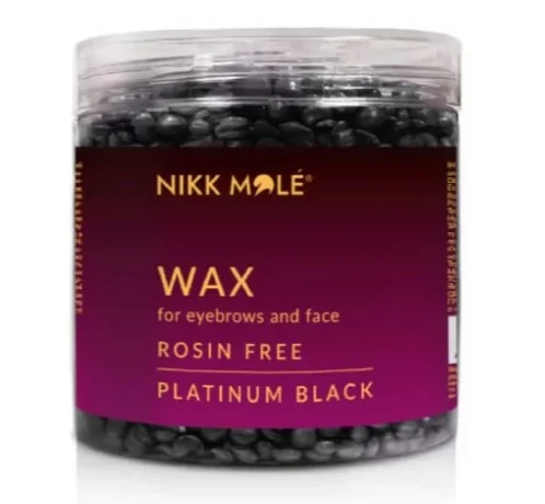 Ceară granulată pentru sprâncene și față (Platinum Black) Nikk Mole